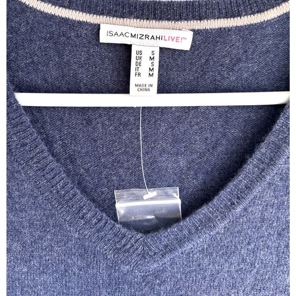 Isaac Mizrahi Live! Women's Long Sleeve Navy Blue Sweater Size Small - Picture 3 of 5